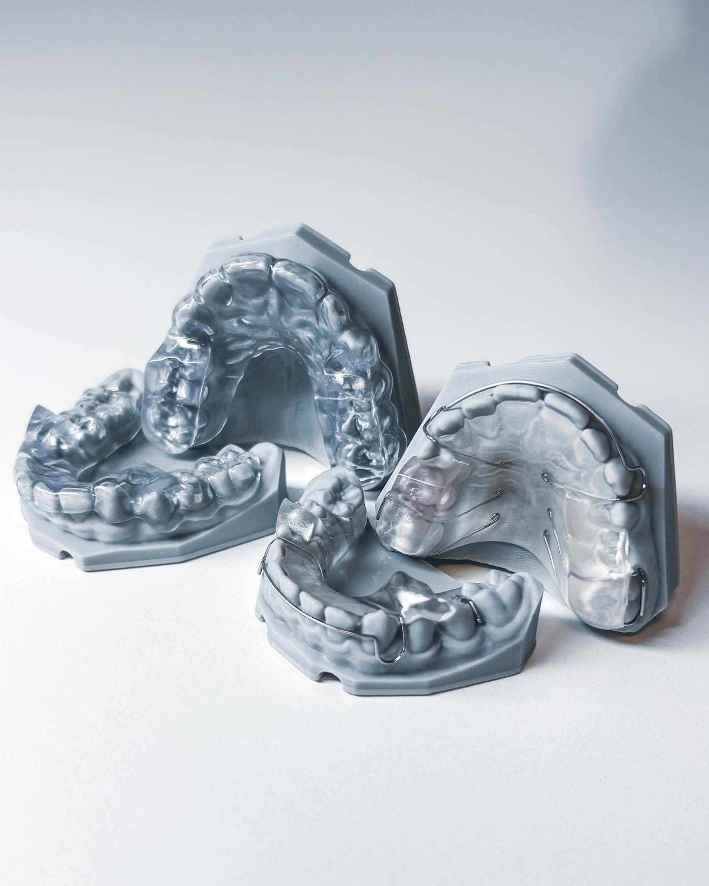 Orthodontic dental models and appliances produced by Nordicdens laboratory